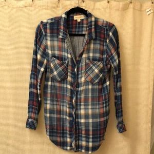 Cloth & Stone Plaid Buttondown